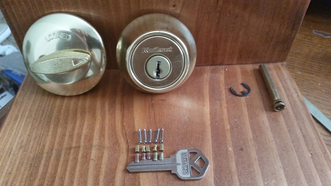 Kwikset deadbolt rekey